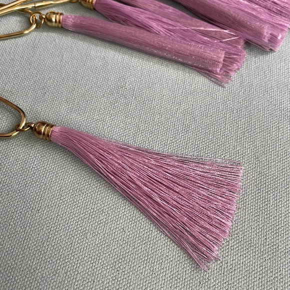 Tassel Curtain Hooks Set of 24 + Bonus Tassels + Tassel Keychain - Picture 9 of 15